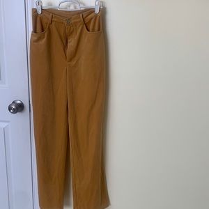 Cider gold wide leg pants XS